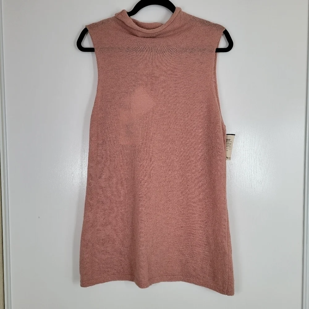 Marina Rinaldi Alpaca Blend‎ Mock Neck Sleeveless Top Large Vintage
